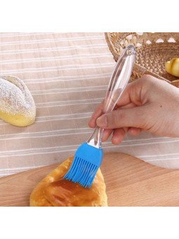 Brocha Silicón Mango Plástico Transparente 3 Cm