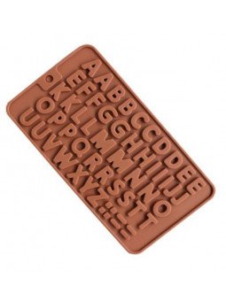 Molde De Silicón Chocolate Alfabeto Mayúsculas