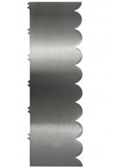 Peine Decorador De Pasteles Doble Acero Inox. Ondas / Picos 22.5cm