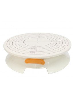 Base Giratoria De Plastico Blanca Ø30 Cm