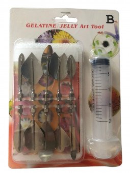 Gubias Para Gelatina Artística Juego 11 pzs Con Jeringa