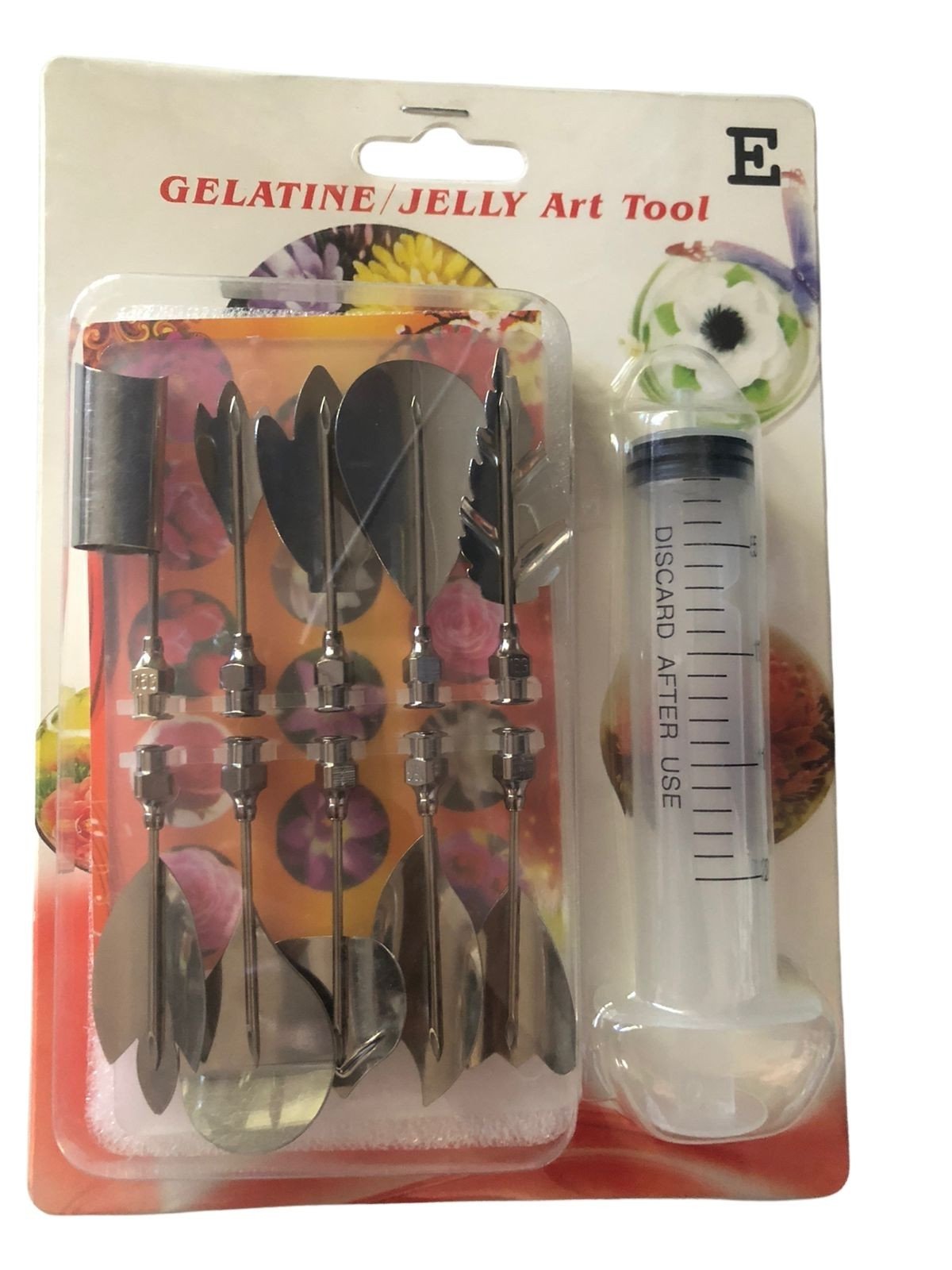 Gubias Para Gelatina Artística Juego 11 pzs Con Jeringa