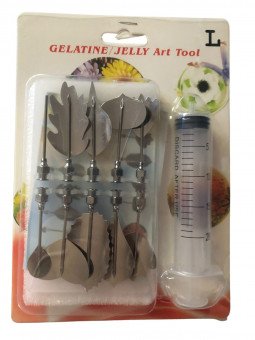 Gubias Para Gelatina Artística Juego 11 pzs Con Jeringa