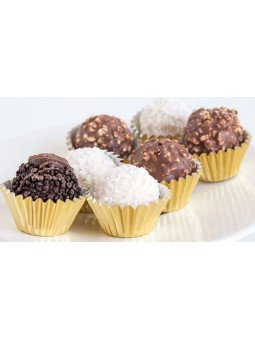 Capacillo Dorado Para Trufa Mediano 50 Pz Ø Base: 3.5cm