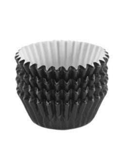 Capacillo Negro Para Trufas Metálico 50 Pz Ø Base: 2.5cm