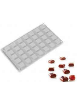 Molde De Silicón Blanco Micro Gem 35  Cavidades