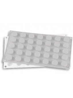 Molde De Silicón Mini Círculos 35 Cavidades Ø2.4x1.2cm