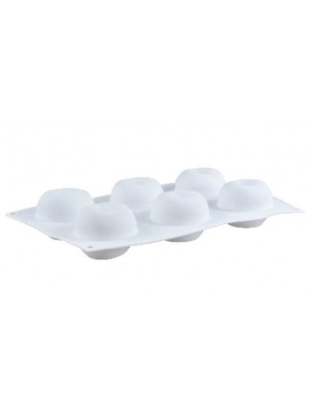 Molde De Silicón Manzana 3D 6 Cavidades 29X17X5.3 Cm