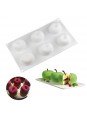 Molde De Silicón Manzana 3D 6 Cavidades 29X17X5.3 Cm