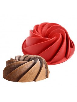 Molde Silicón Rosca Bundt Ø24x10 cm
