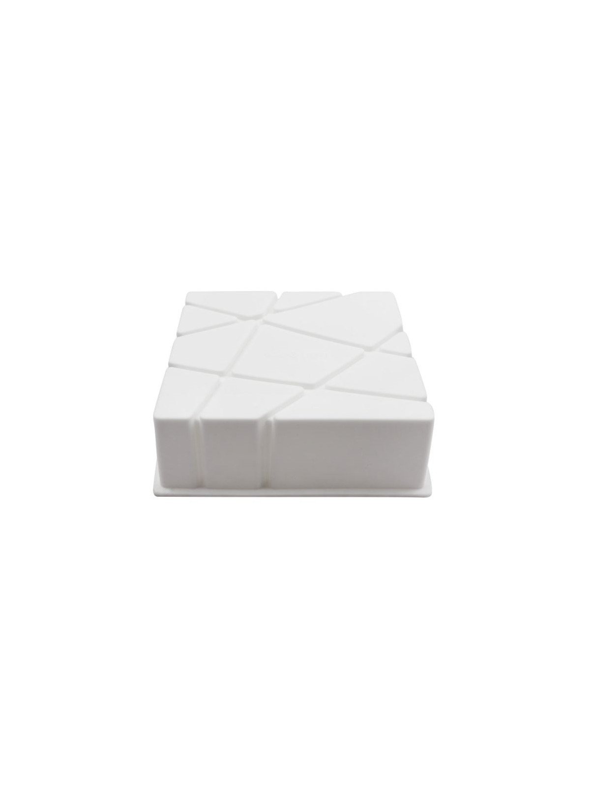 Molde De Silicón Cuadrado Con Rayas Elegantes 19.5X19.5X5 Cm