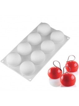 Molde De Silicón Blanco Truffles 8 Cavidades