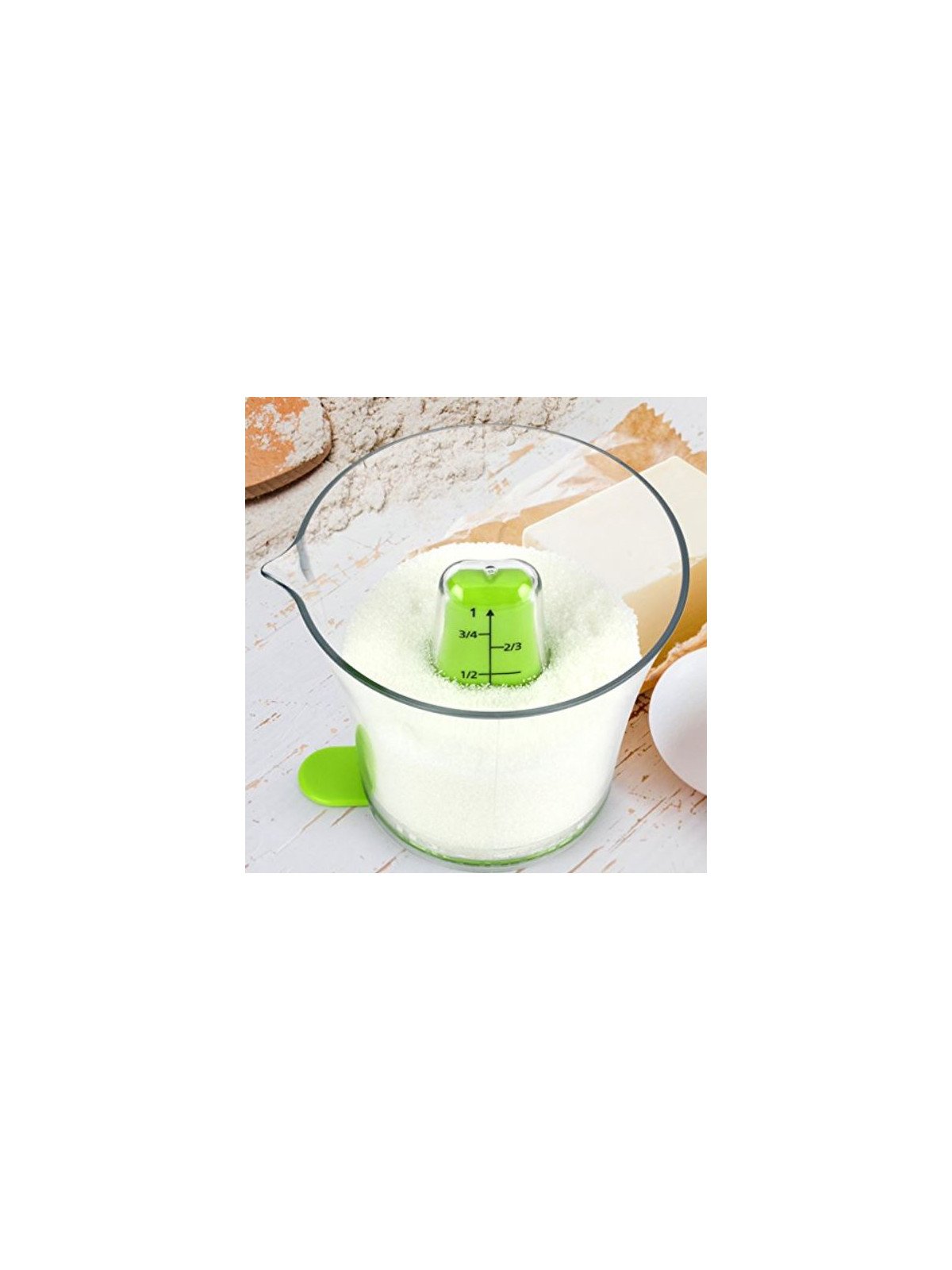 Taza Medidora Diseño Para Leer Desde Cualquier Angulo 6 Pz