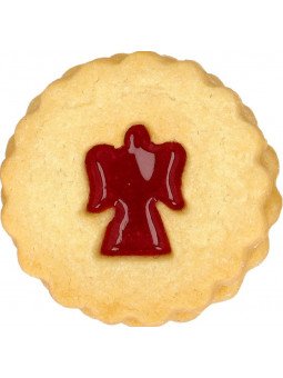Cortador Galleta Redondo Con Saca Centro De Angelito Ø5cm