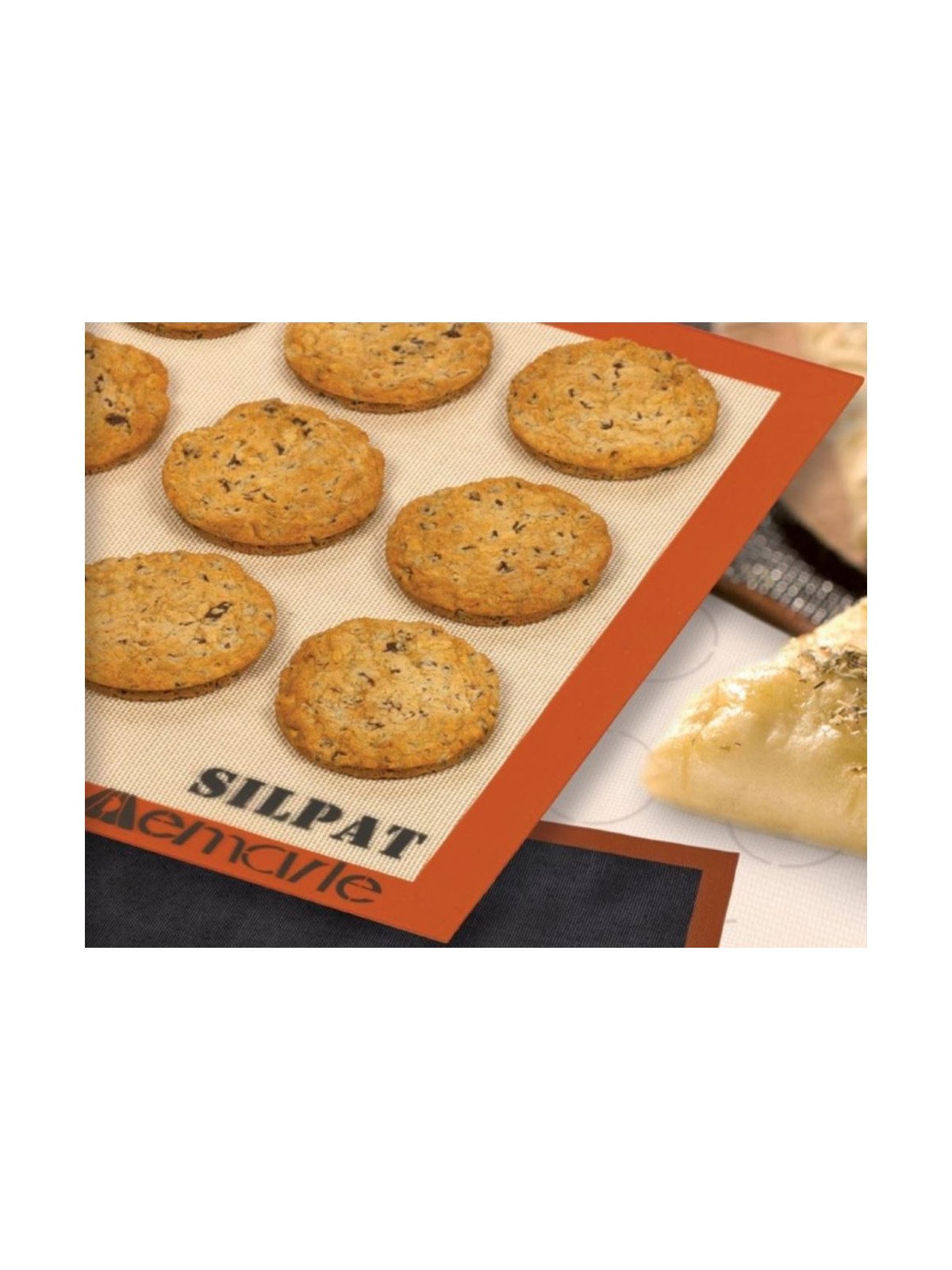Silpat Tappetino Forno Antiaderente In Silicone - Originale Francese, 40x30 Cm, Arancione