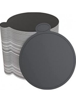 Base Monoporción Negro Ø9 Cm 50Pz