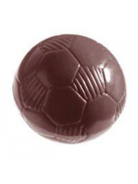 Molde Para Chocolate De Plástico Compacto Balon Futbol 24 Cav