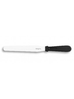 Espátula Pastelera Recta Blanca Acero Inox. Con Mango De Plástico Alegría