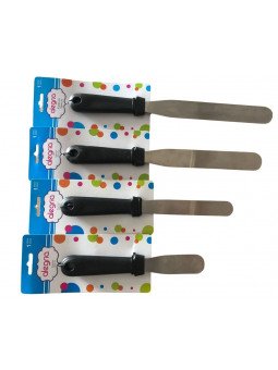 Espátula Pastelera Recta Hoja De Acero Inoxidable Mango De Plástico Alegría