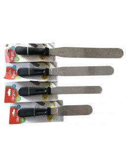 Espátula Recta Pastelera Hoja De Acero Inox. Mango Plástico Alegría