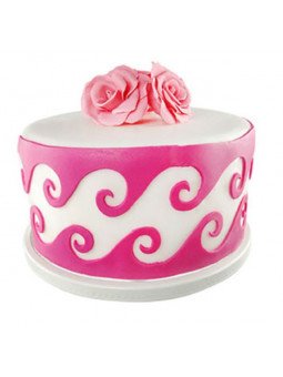 Molde Silicón Fondant Olas 18X11 Cm