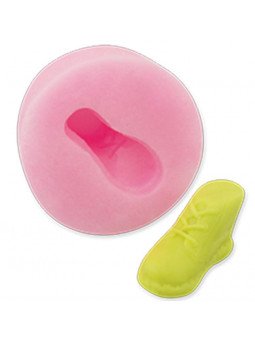 Molde De Silicón Fondant Zapatito Niño Ø4.5cm