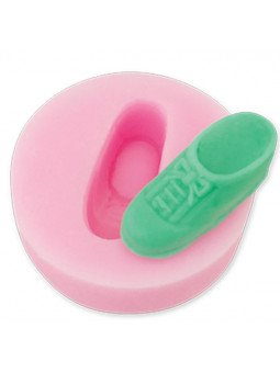 Molde Silicón Fondant Zapatito Niña Con Moño Ø5cm