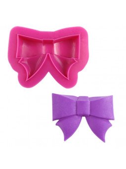 Molde Silicón Fondant Moño 8X6 Cm