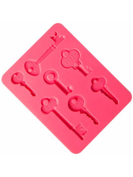 Molde De Silicón Fondant Llaves 15x11.5cm