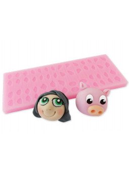 Molde Silicón Fondant Ojos 13x5.5cm