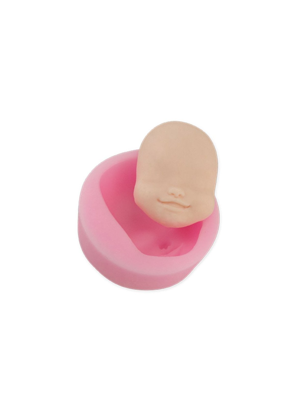 Molde Silicón Fondant Cara De Bebé Ø5cm