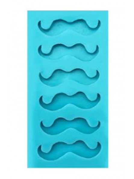 Molde De Silicón Fondant Bigotes 5X11cm