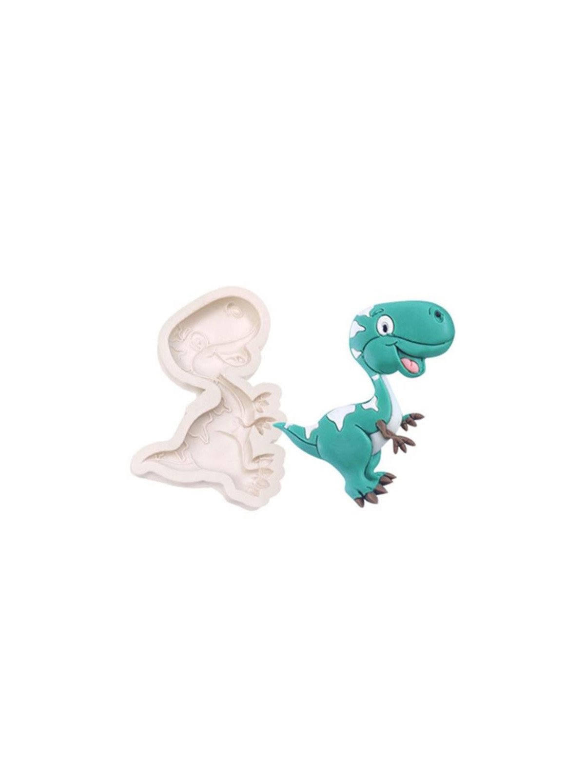 Molde Silicón Fondant Dinosaurio T-Rex 10x7cm