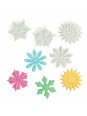 Cortador Fondant Flores 4 Pzs 4.3cm Plástico