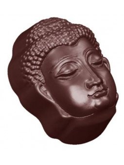 Molde Para Chocolate Policarbonato Cabeza Buda 21 Cav 27X13 Cm