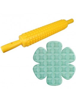 Rodillo Con Textura Para Fondant Destello Cuadrados 38cm
