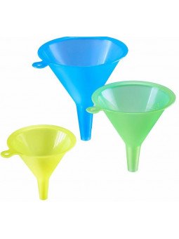 MIni Embudos De Cocina Colores 3 Pzs