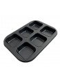 Molde Para Muffin Cuadrado Antiadherente 6 Cavidades