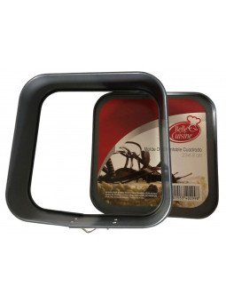 Molde Para Pastel Cuadrado Desmontable Antiadherente 23x6.8CM