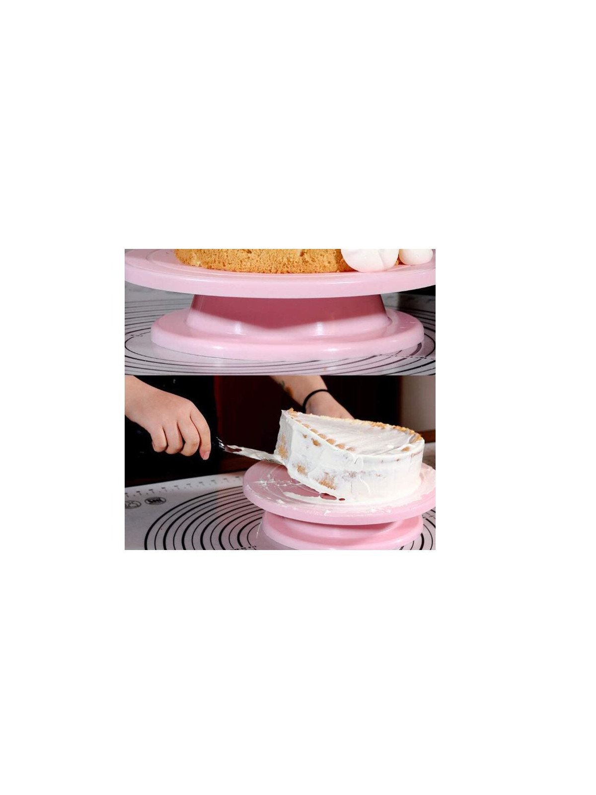 Base Para Pastel Giratoria De Plástico 28 cm