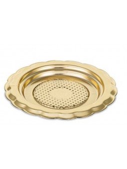 Charola Para Postre Dorada De Plastico Monoporción 6 Cm