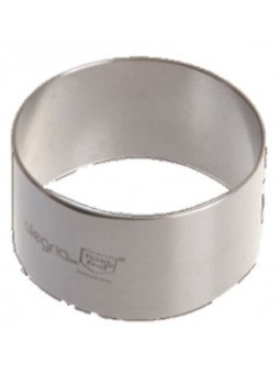 Aro Para Mousse Redondo Individual De Acero Inox. Ø6X3.3Altura cm