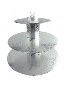 Exhibidor Plata De Pastelitos De Cartón Rígido 3 Pisos