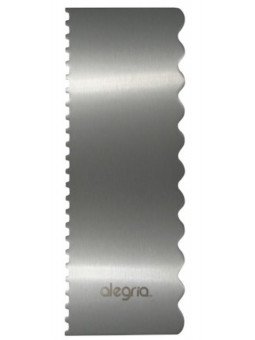 Peine Para Decorar Pasteles Olas y Mini Grecas Acero Inox. 22x7cm