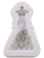Molde Fondant Silicón Vestido De Novia 3D 6x3cm