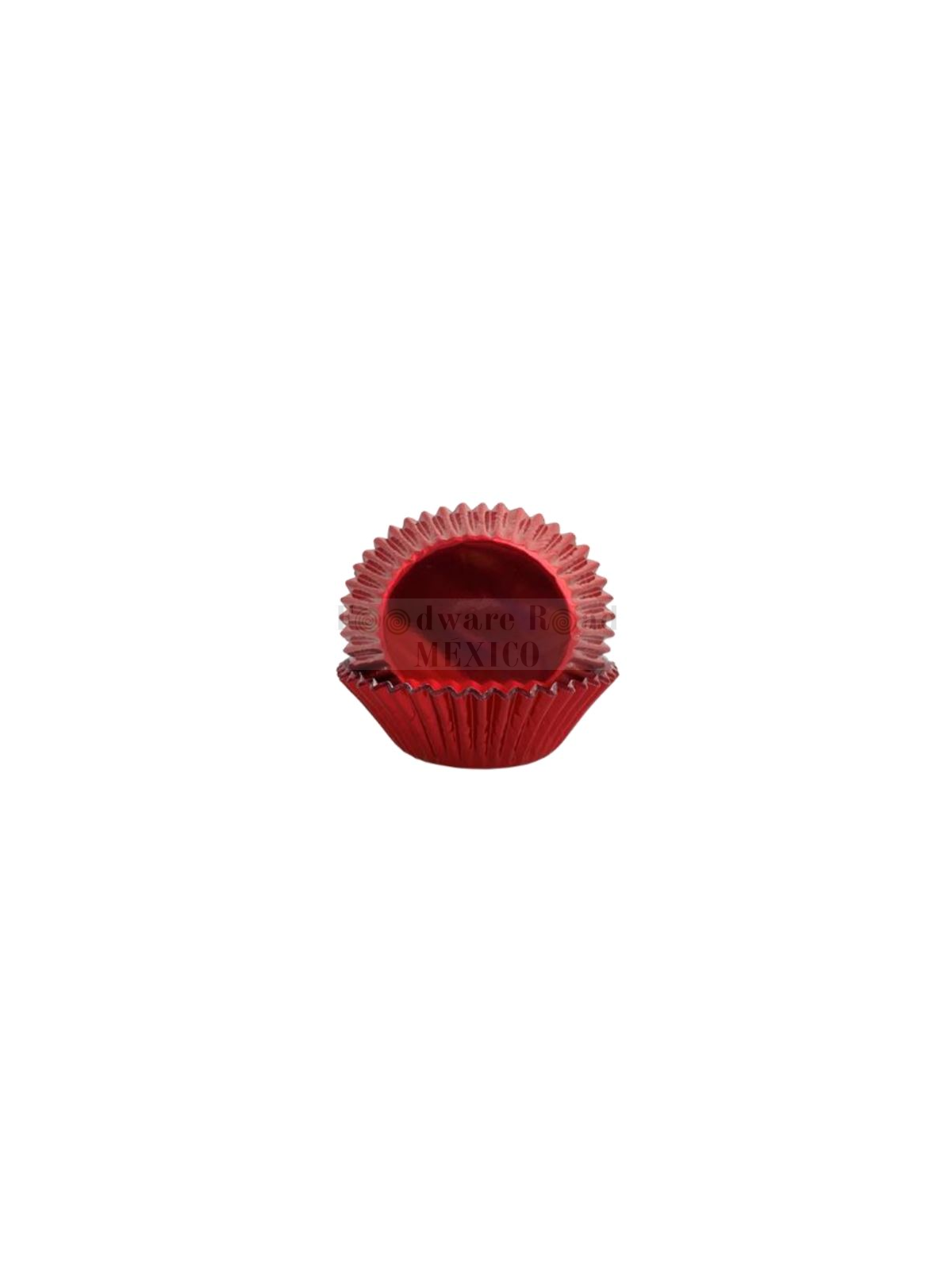 Capacillo Rojo Metálico De Aluminio Tamaño Estándar Ø5.5 Base 50 Pz