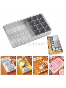 Molde Pastel Para Hornear Letras o Números de Aluminio Anonizado 30x18.5cm