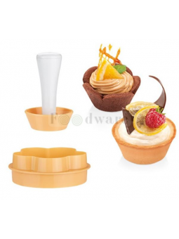 Formador de Capacillos Comestibles En Forma de Flor y Liso Con Aplanador