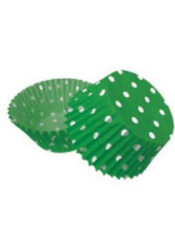 Capacillo Verde Con Puntos Blancos Tamaño Estándar Ø5.5 Base 100 Pz