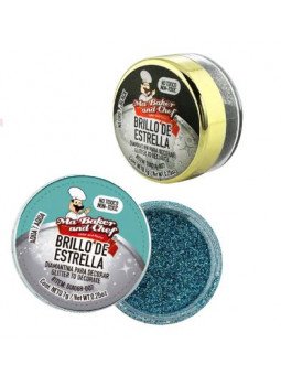 Diamantina Brillo De Estrella Rojo Navidad 7 grms Ma Baker and Chef FDA Colors Approved